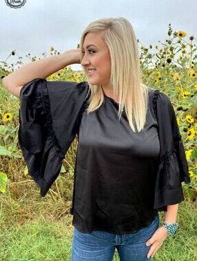 NWT Sterling Kreek Into the Night Top Black